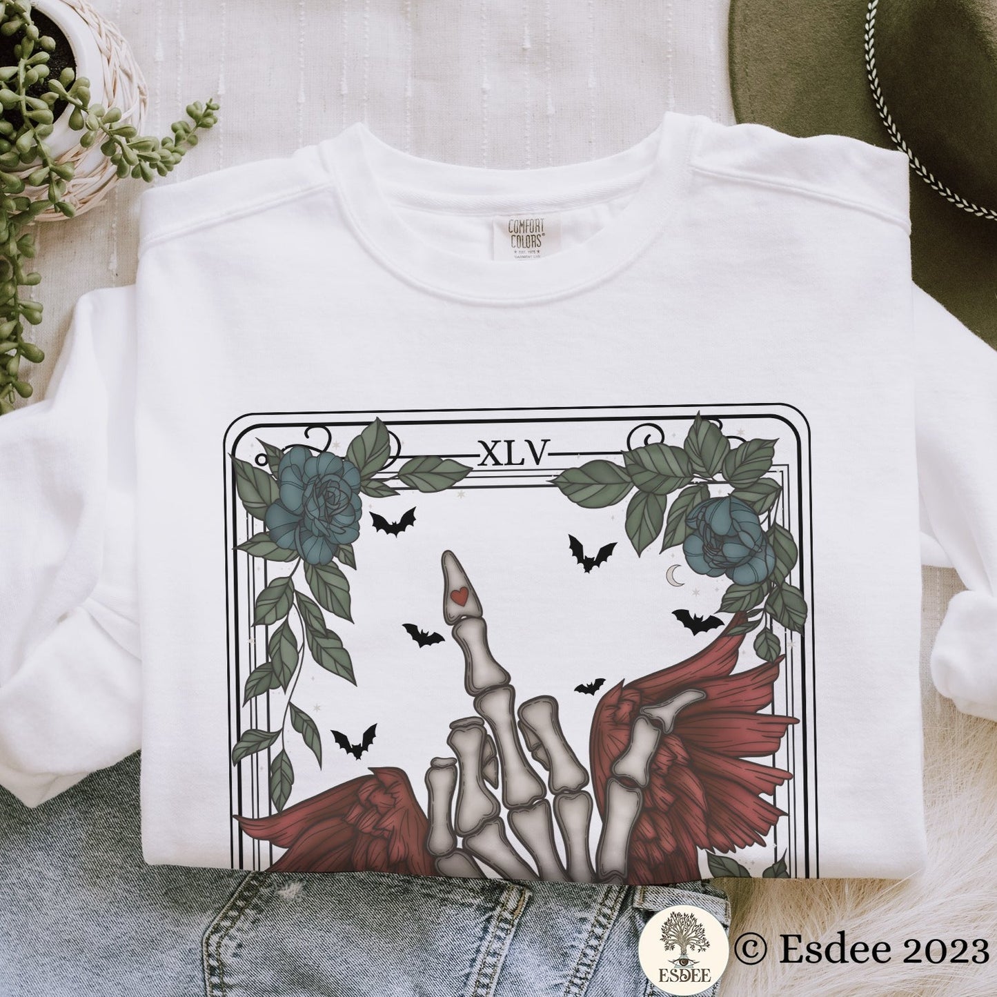 Last One Tarot Card Unisex Comfort Colors Sweatshirt - Esdee