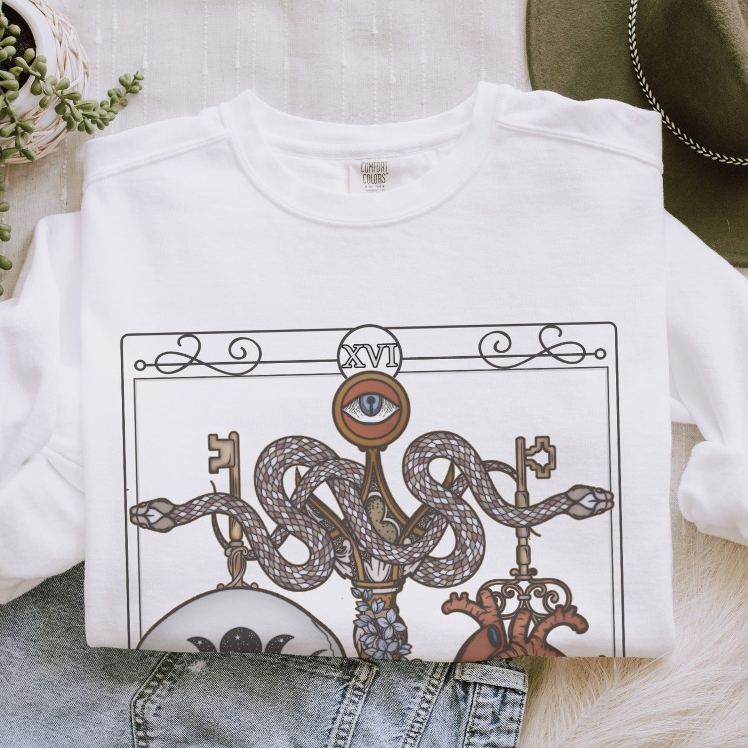Judgement Tarot Card Comfort Colors Sweatshirt - Esdee