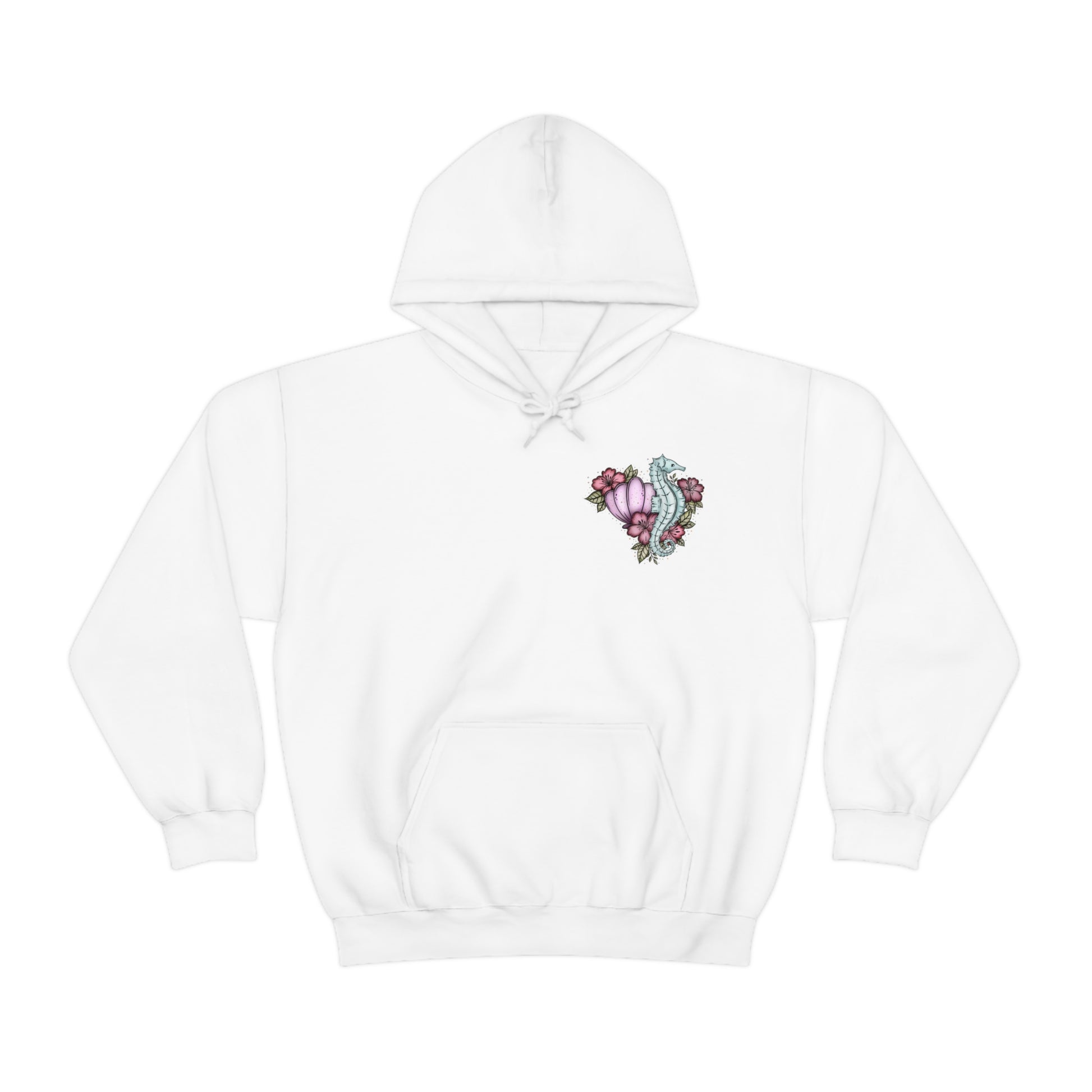 The Seashell Tarot Card Front and Back Hooded Sweatshirt - Esdee