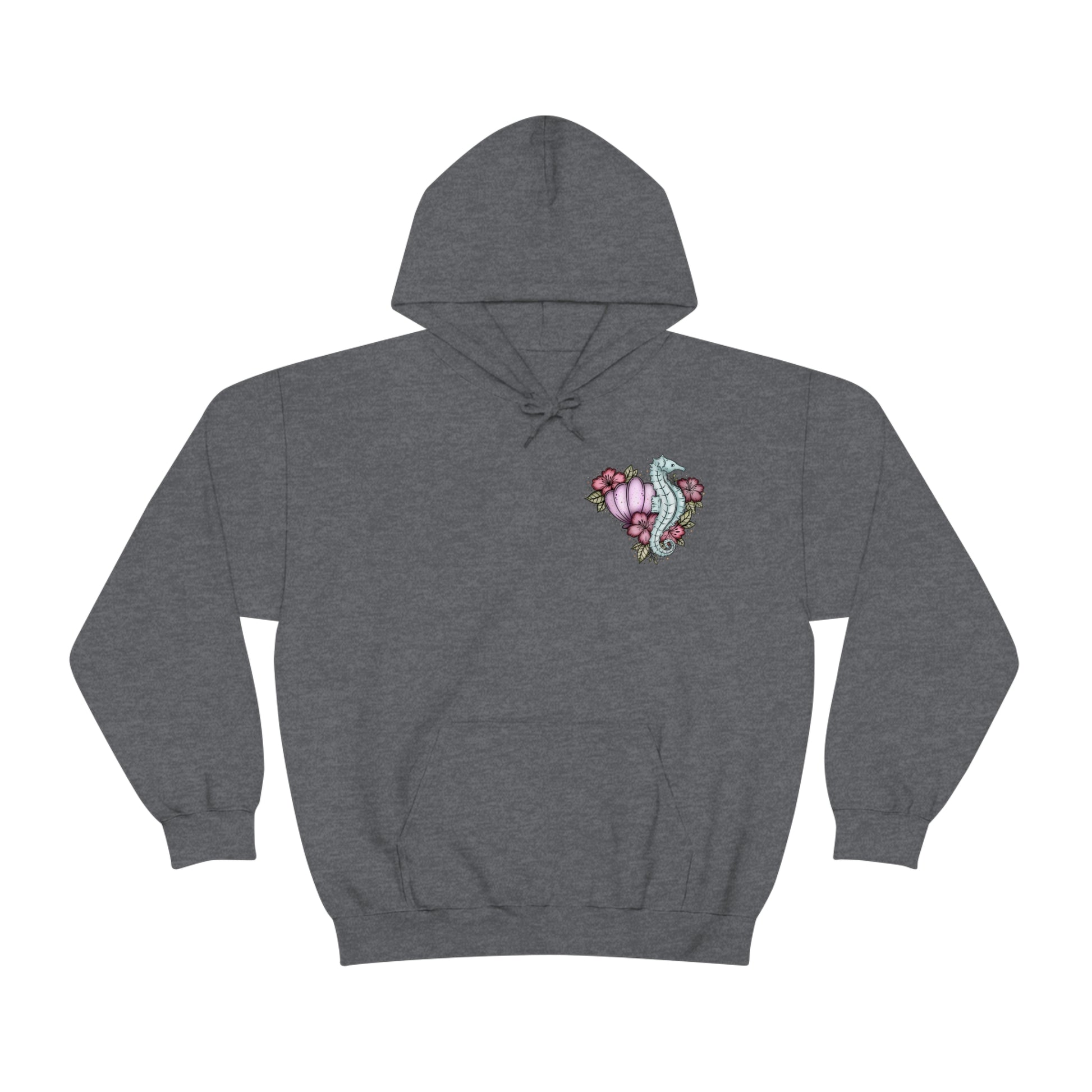 The Seashell Tarot Card Front and Back Hooded Sweatshirt - Esdee