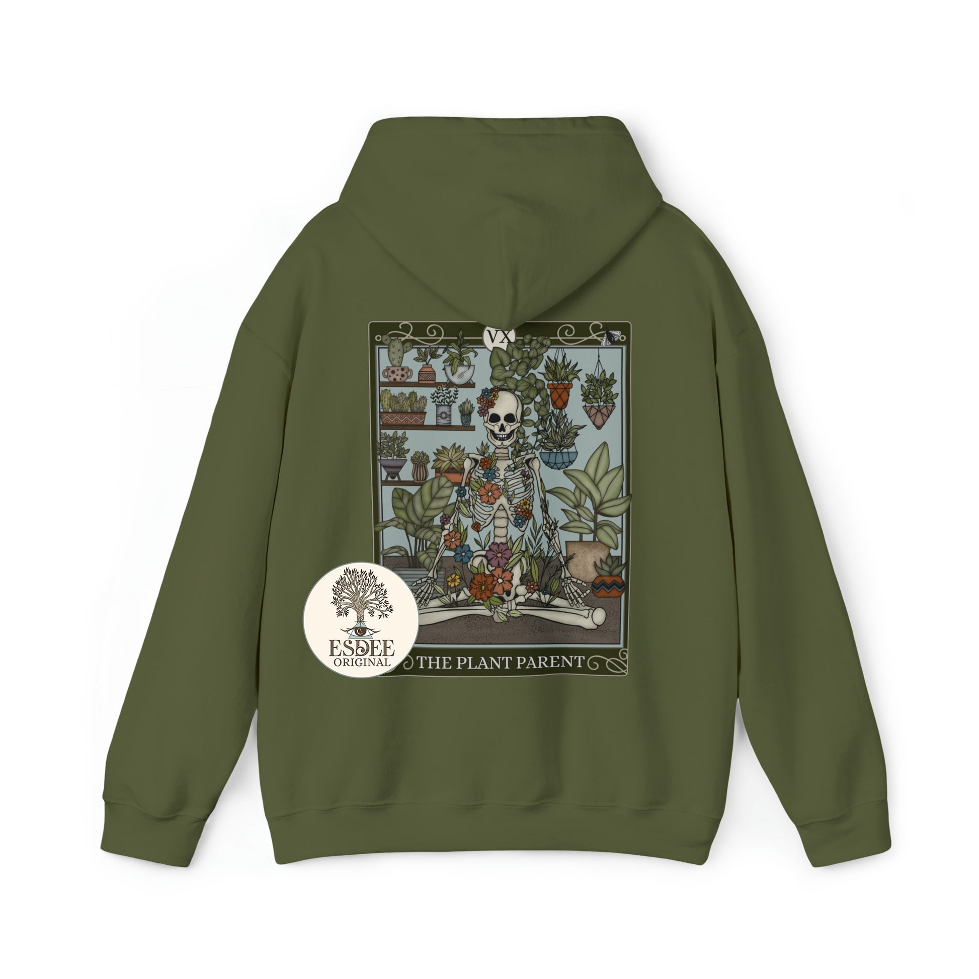 Plant Parent Tarot Card Hoodie - Esdee