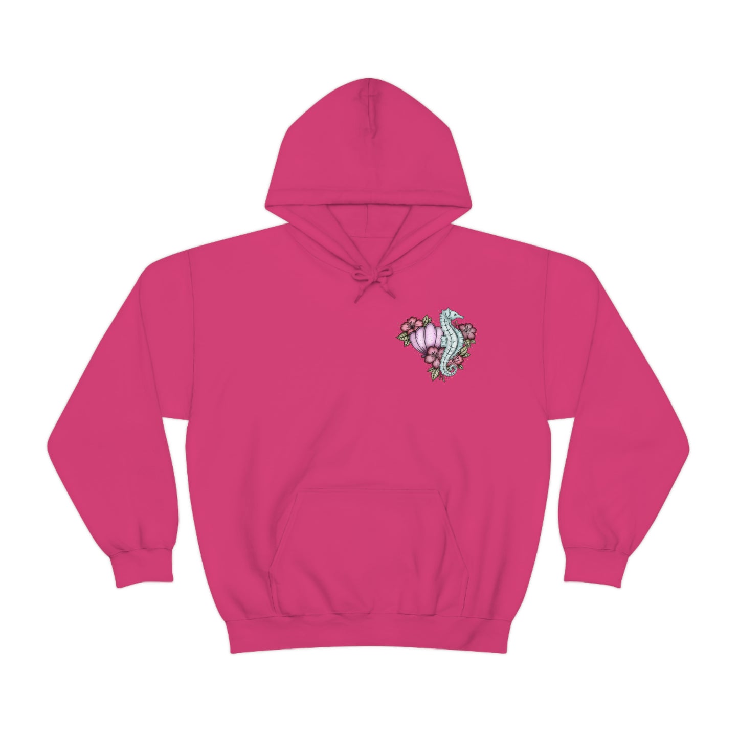 The Seashell Tarot Card Front and Back Hooded Sweatshirt - Esdee