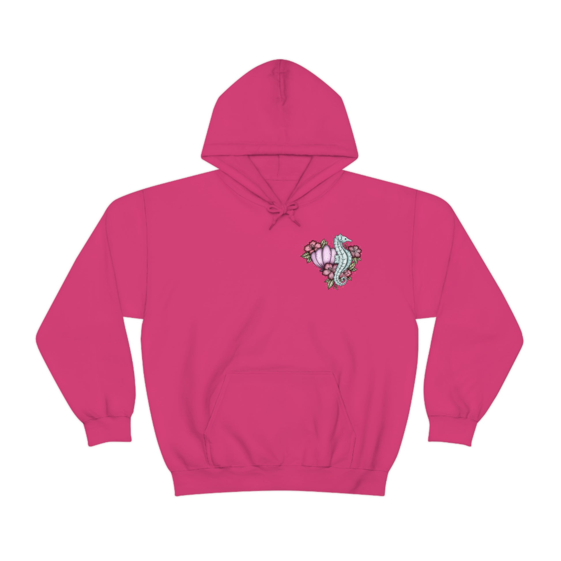 The Seashell Tarot Card Front and Back Hooded Sweatshirt - Esdee