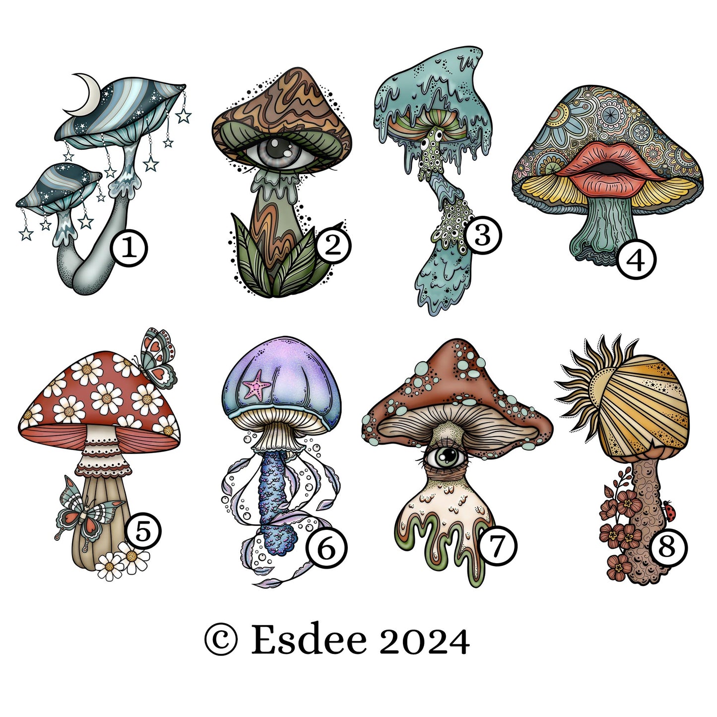 Shroomie Die-Cut Stickers - Esdee