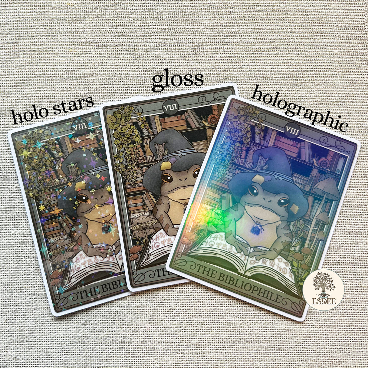 The Bibliophile Tarot Card Sticker - Esdee