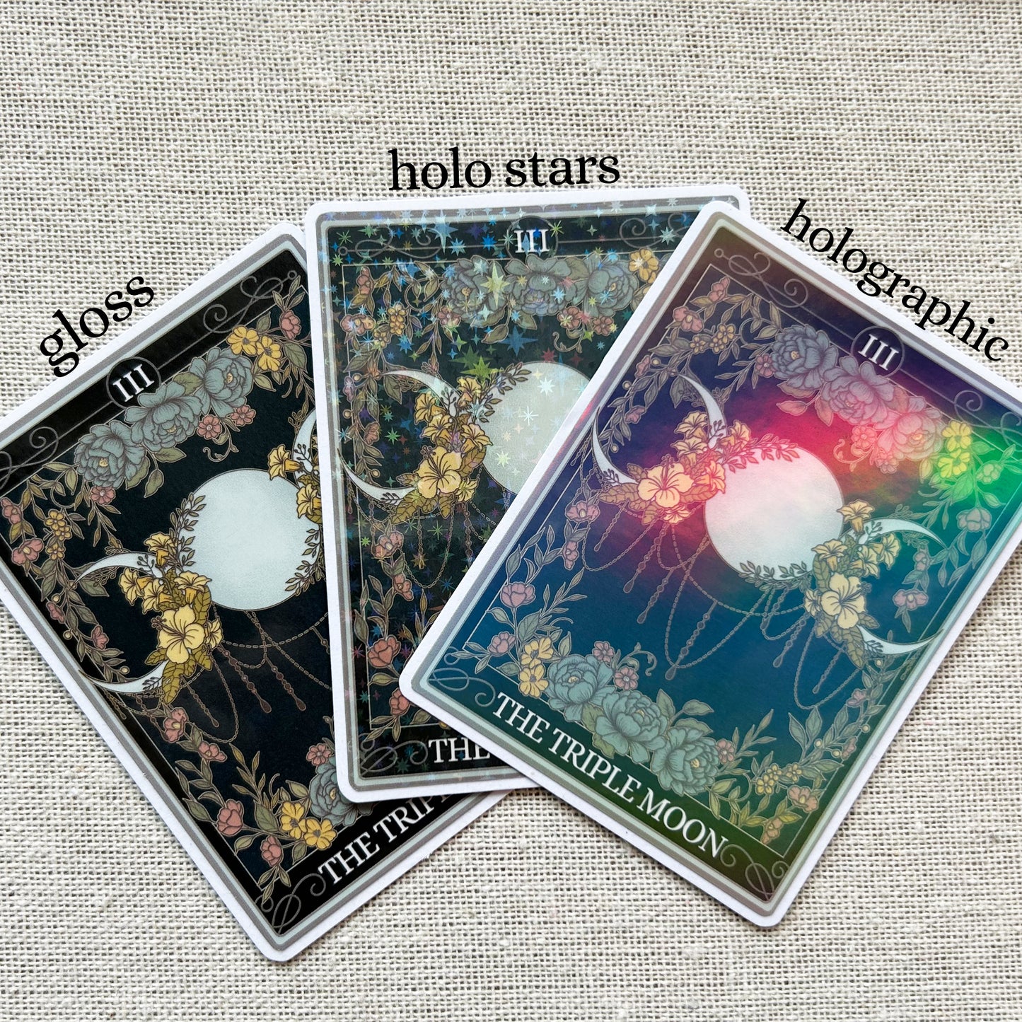 The Triple Moon Tarot Card Sticker - Esdee