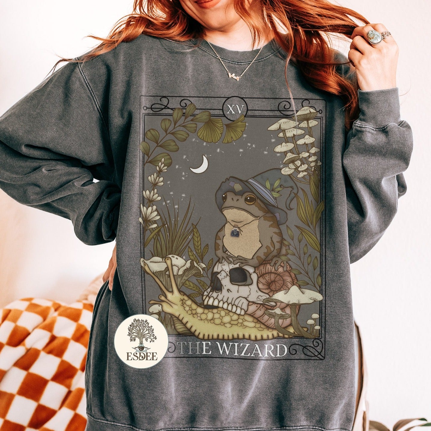 The Wizard Tarot Card Comfort Colors Sweatshirt - Esdee