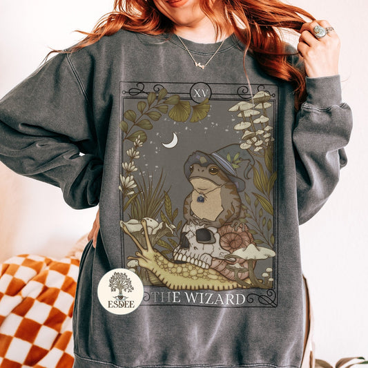 The Wizard Tarot Card Comfort Colors Sweatshirt - Esdee