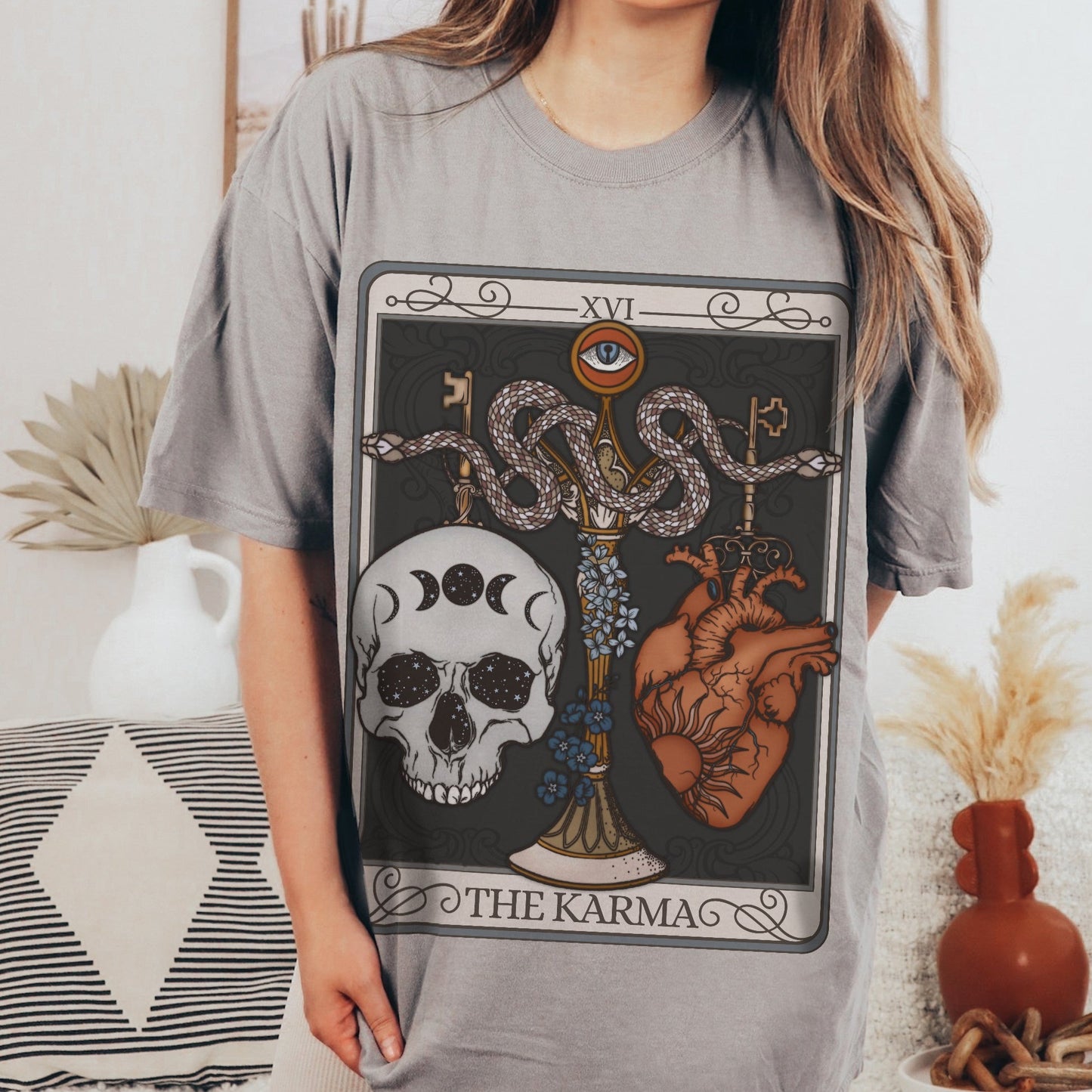 Karma Tarot Card Unisex Comfort Colors T-Shirt - Esdee