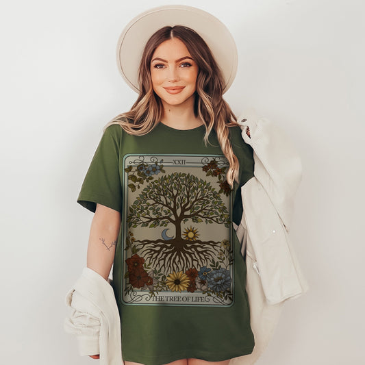 The Tree of Life Tarot Card T-Shirt Esdee