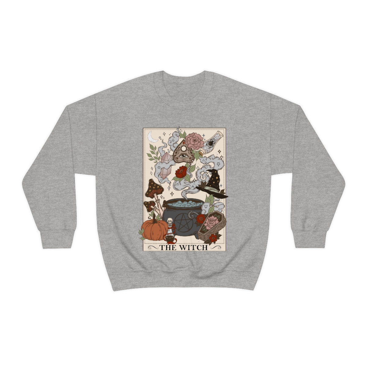 The Witch (Version 1) Tarot Card Crewneck Sweatshirt - Esdee