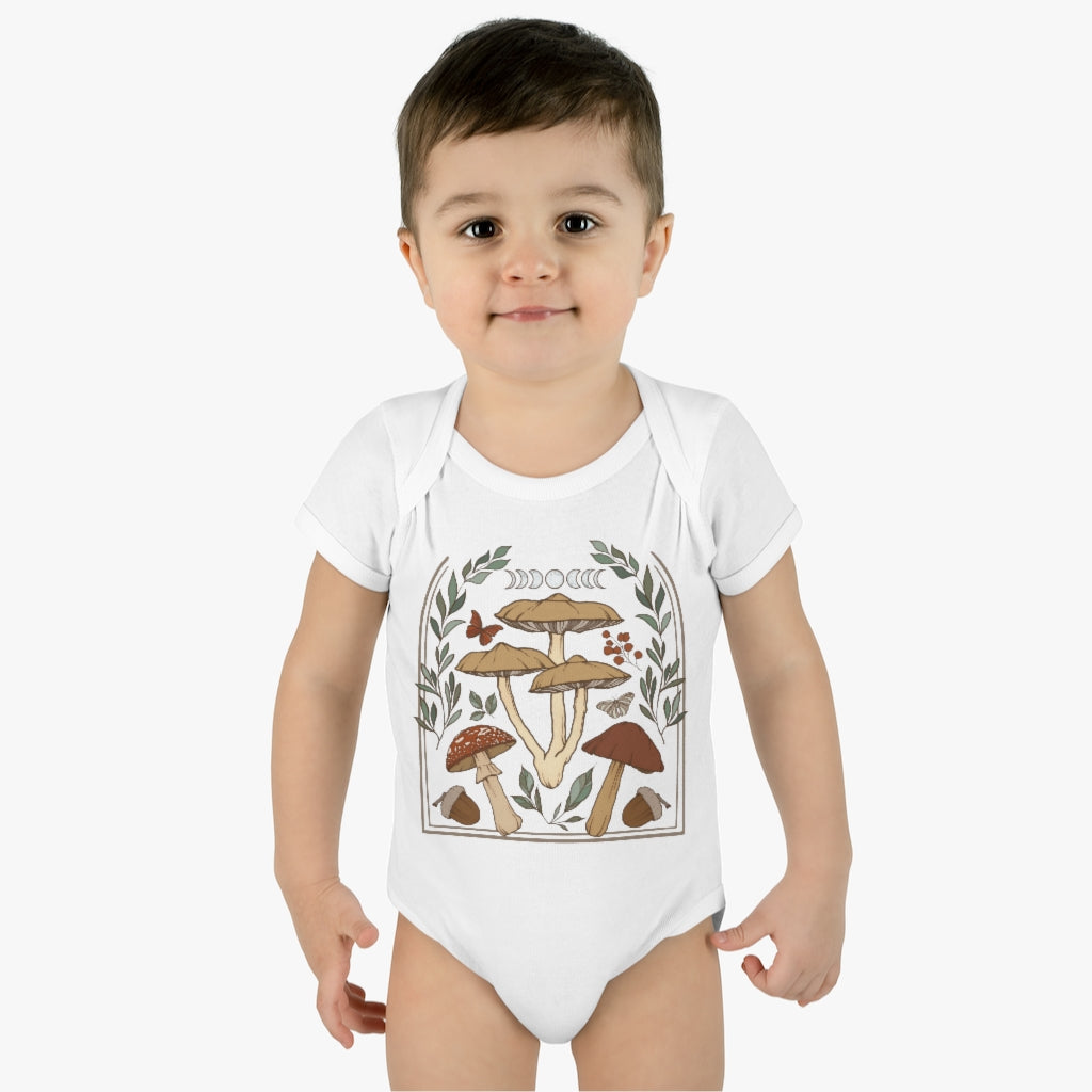 Mushroom Moon Infant Baby Bodysuit - Esdee