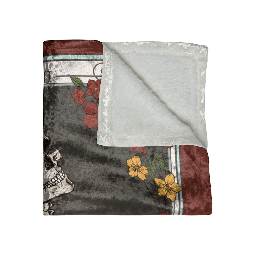 The Reader Tarot Card Crushed Velvet Blanket