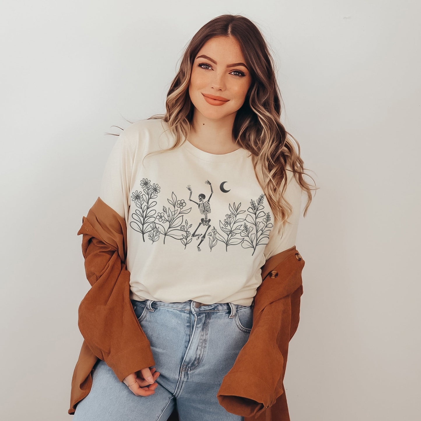Wildflower Skeleton Unisex T-Shirt