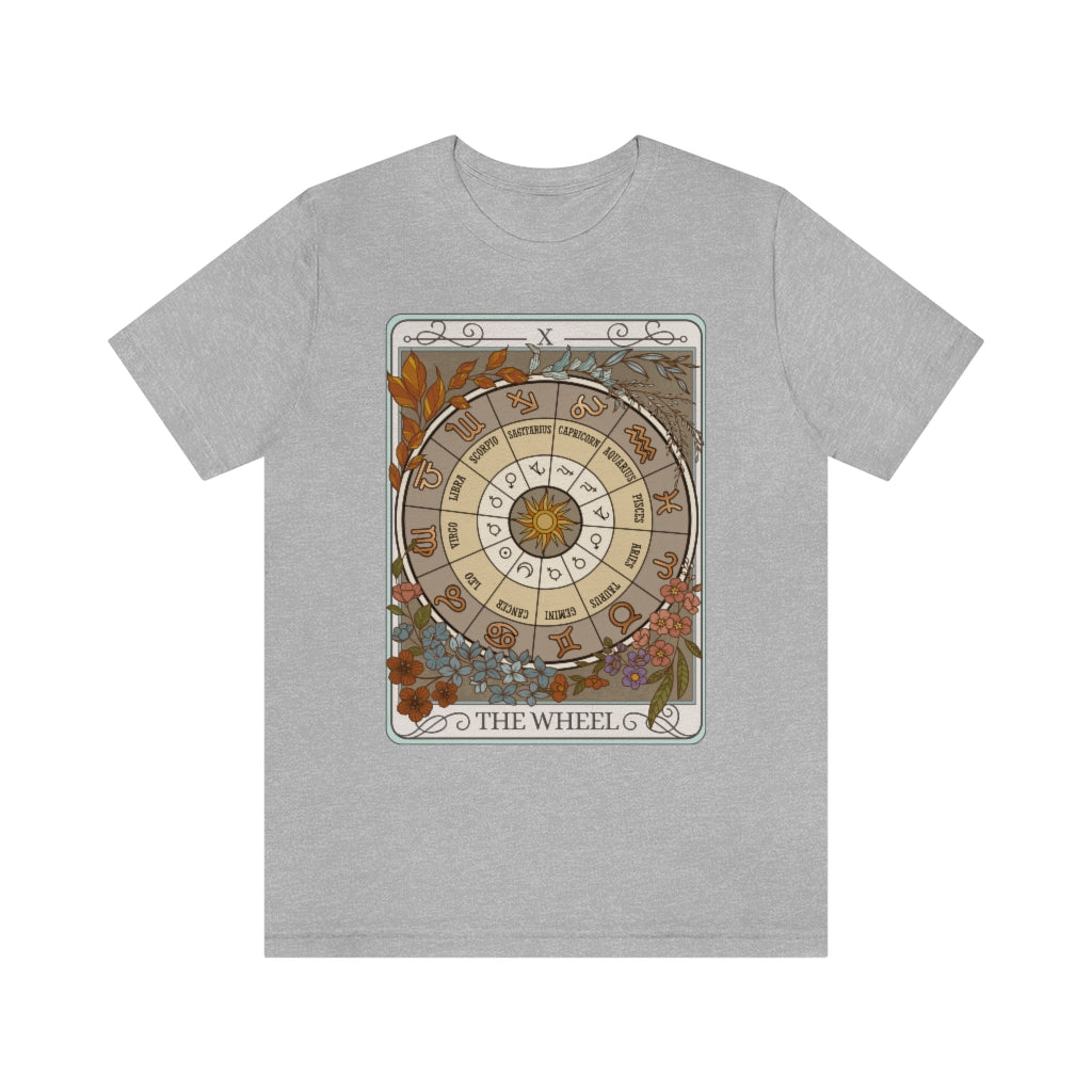 The Wheel Tarot Card Unisex T-Shirt -Esdee