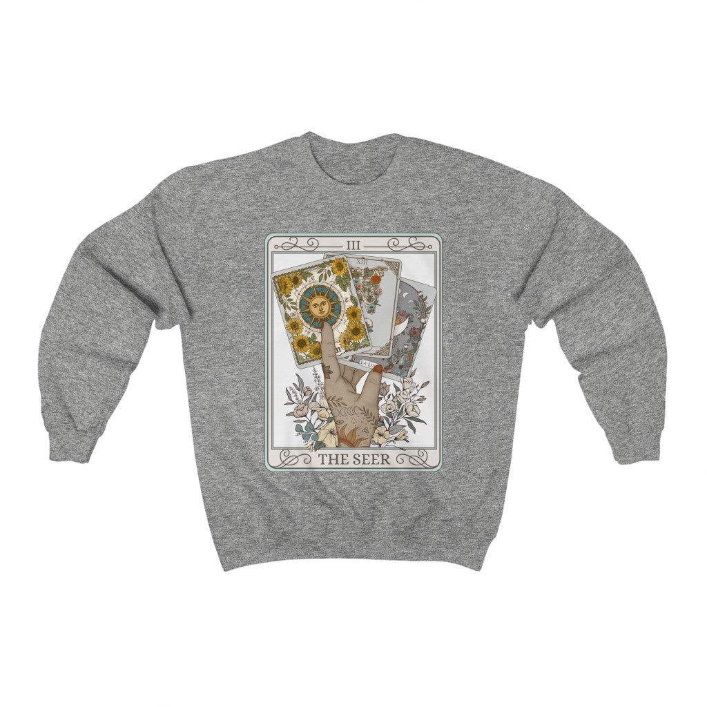 The Seer Tarot Card Crewneck Sweatshirt Esdee