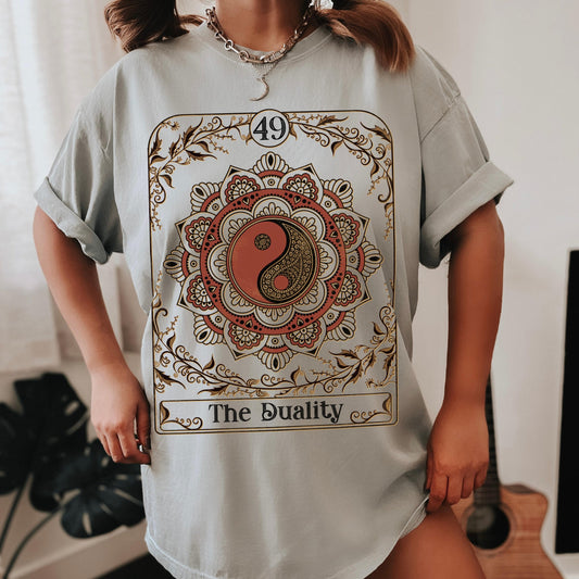 The Duality Ad Meliora Custom Tarot Card Unisex TShirt - Esdee