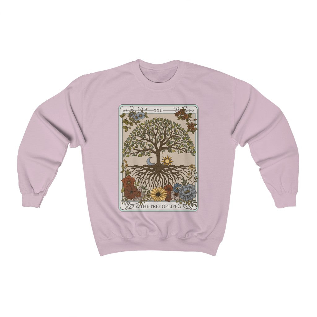 The Tree of Life Tarot Card Crewneck Sweatshirt Esdee