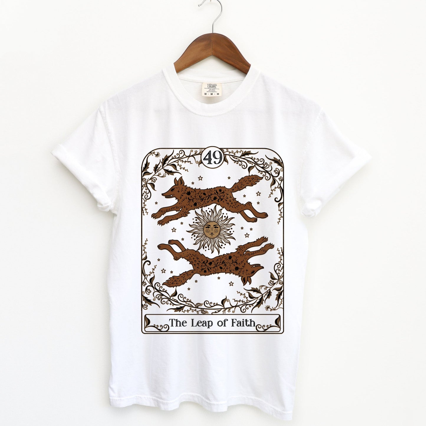 The Leap of Faith Ad Meliora Custom Tarot Card Unisex TShirt - Esdee