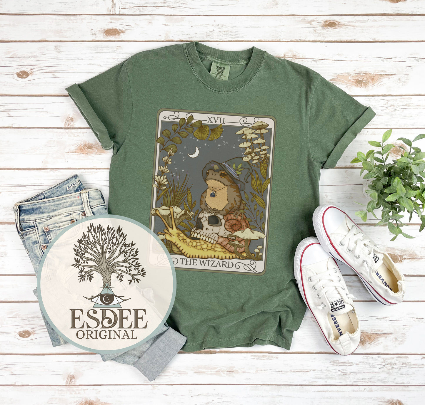 The Wizard Tarot Card Unisex T-shirt - Esdee
