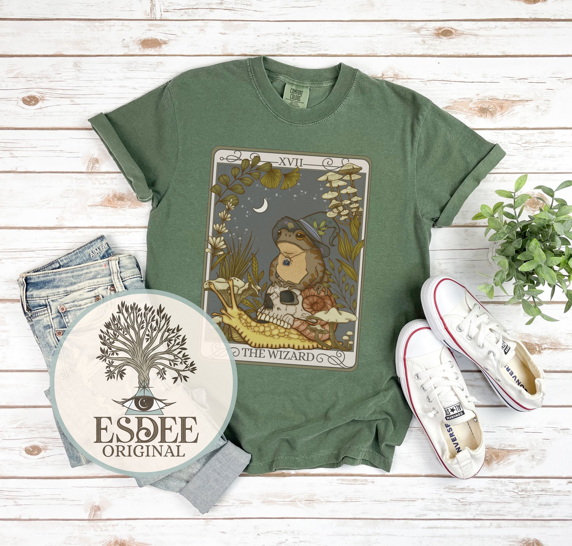 The Wizard Tarot Card Unisex T-shirt - Esdee