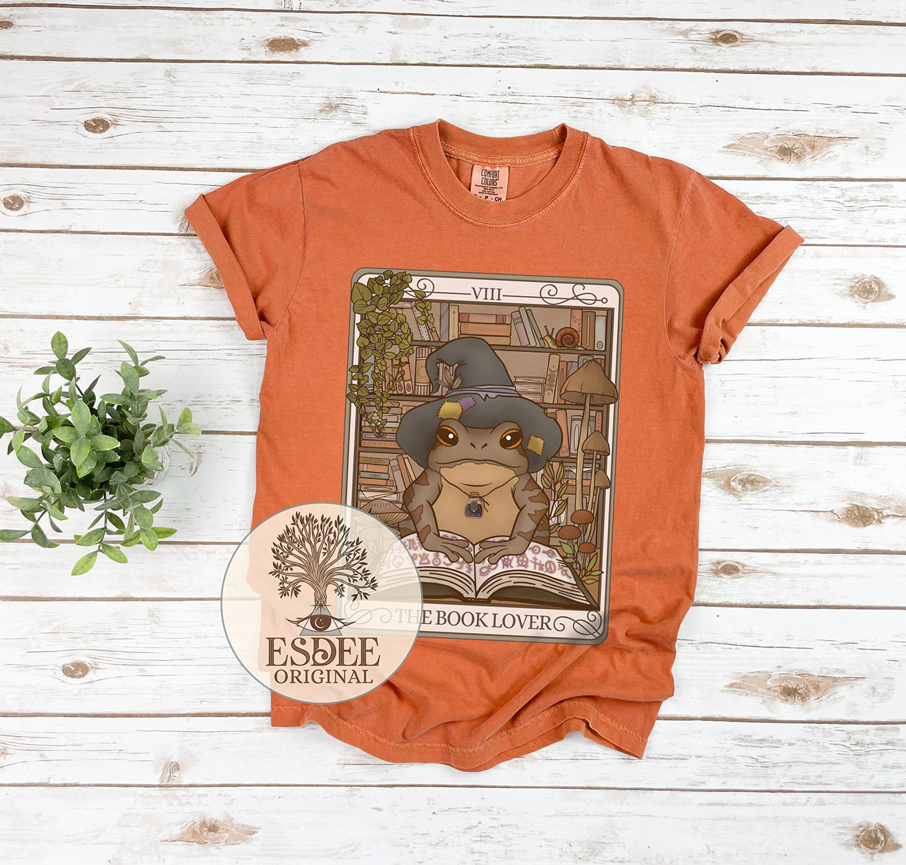 Book Lover Tarot Card Comfort Colors T-shirt - Esdee