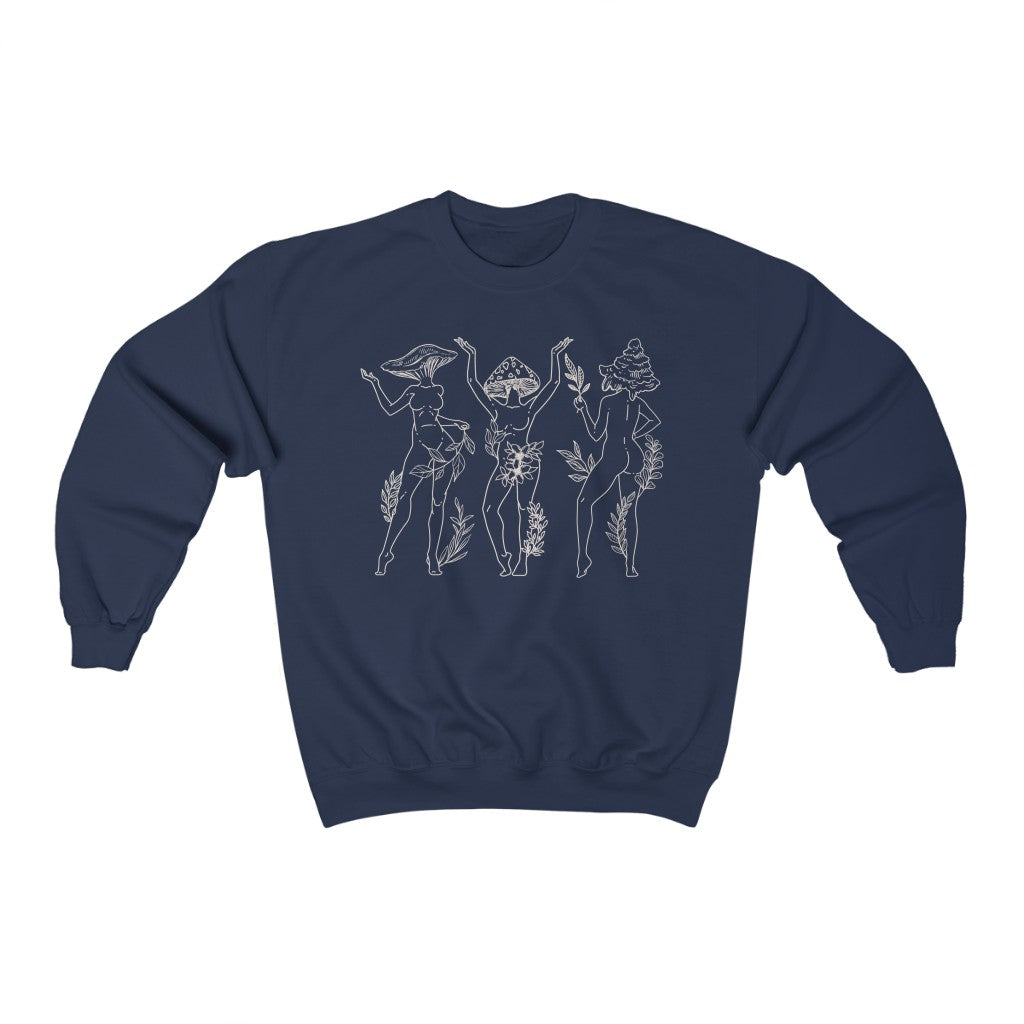 Mushroom Ladies Line Crewneck Sweatshirt - Esdee