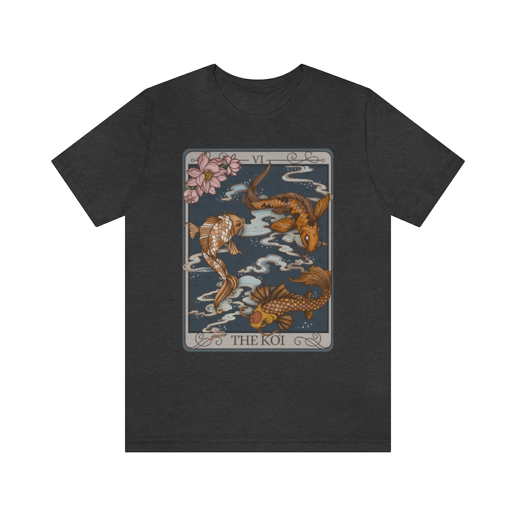 Koi Fish Tarot Card Unisex T-Shirt - Esdee