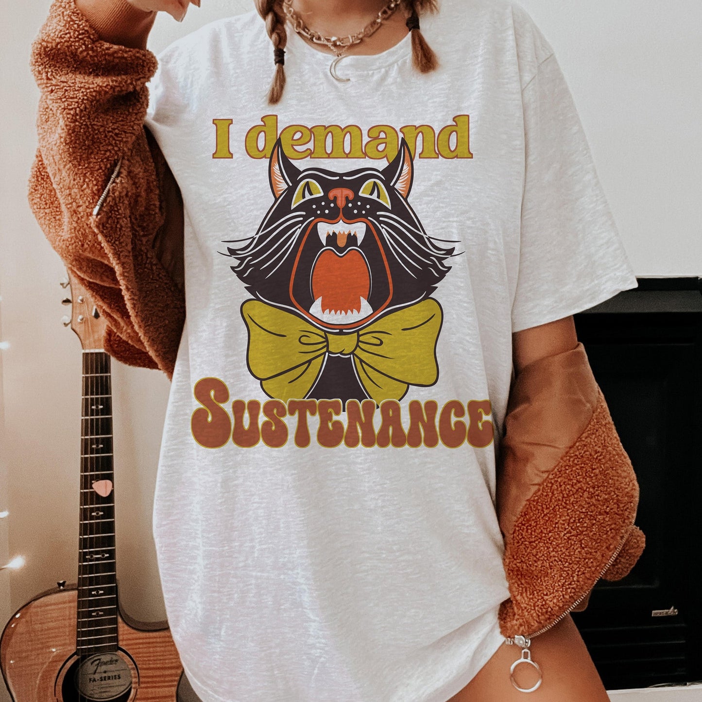 Retro Cat Comfort Colors Unisex T-shirt
