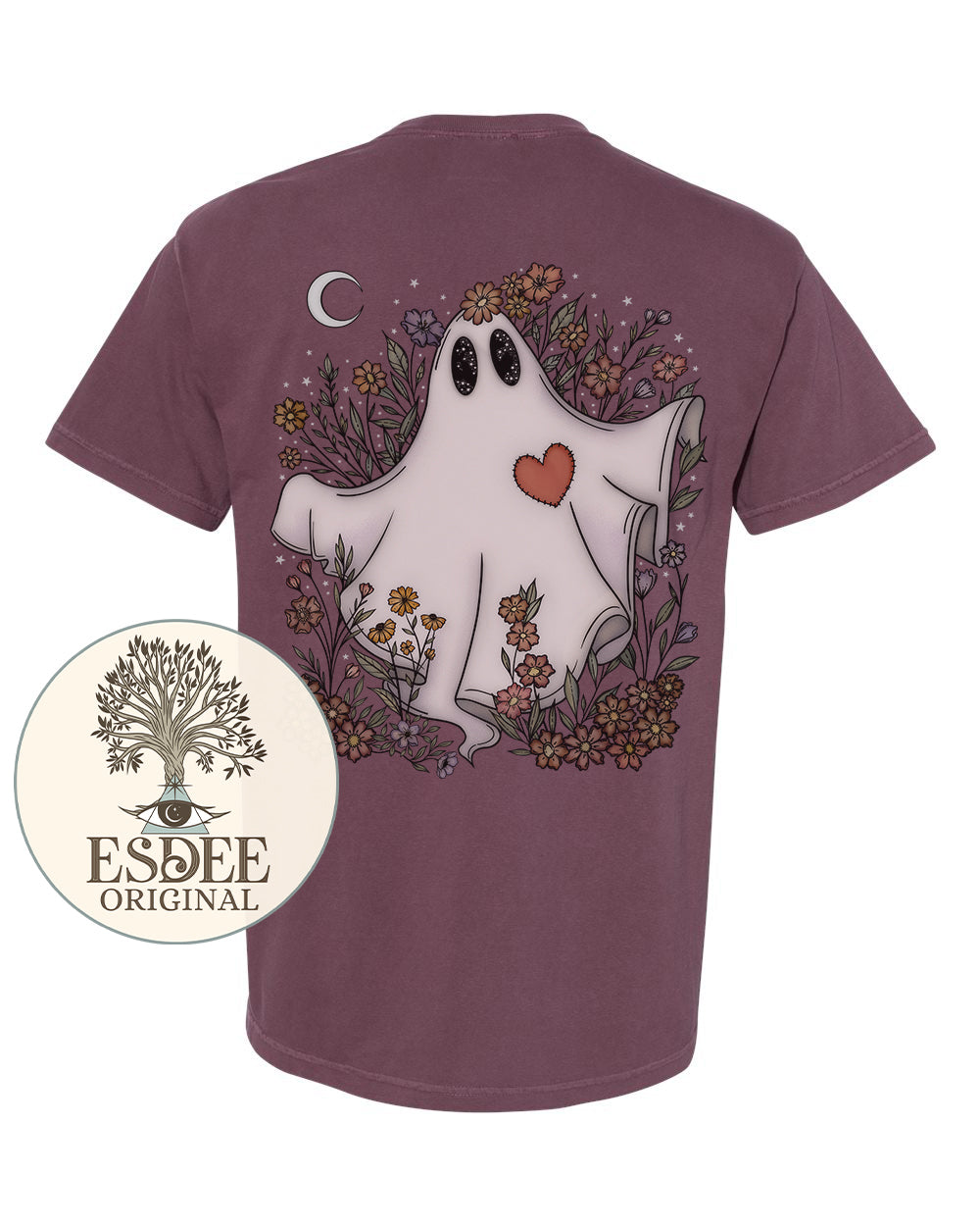 Custom Ghost Tombstone Unisex Comfort Colors TShirt - Esdee