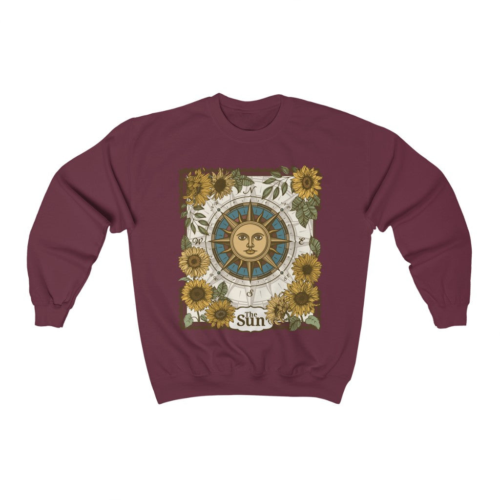 The Sun Tarot Card Crewneck Sweatshirt - Esdee