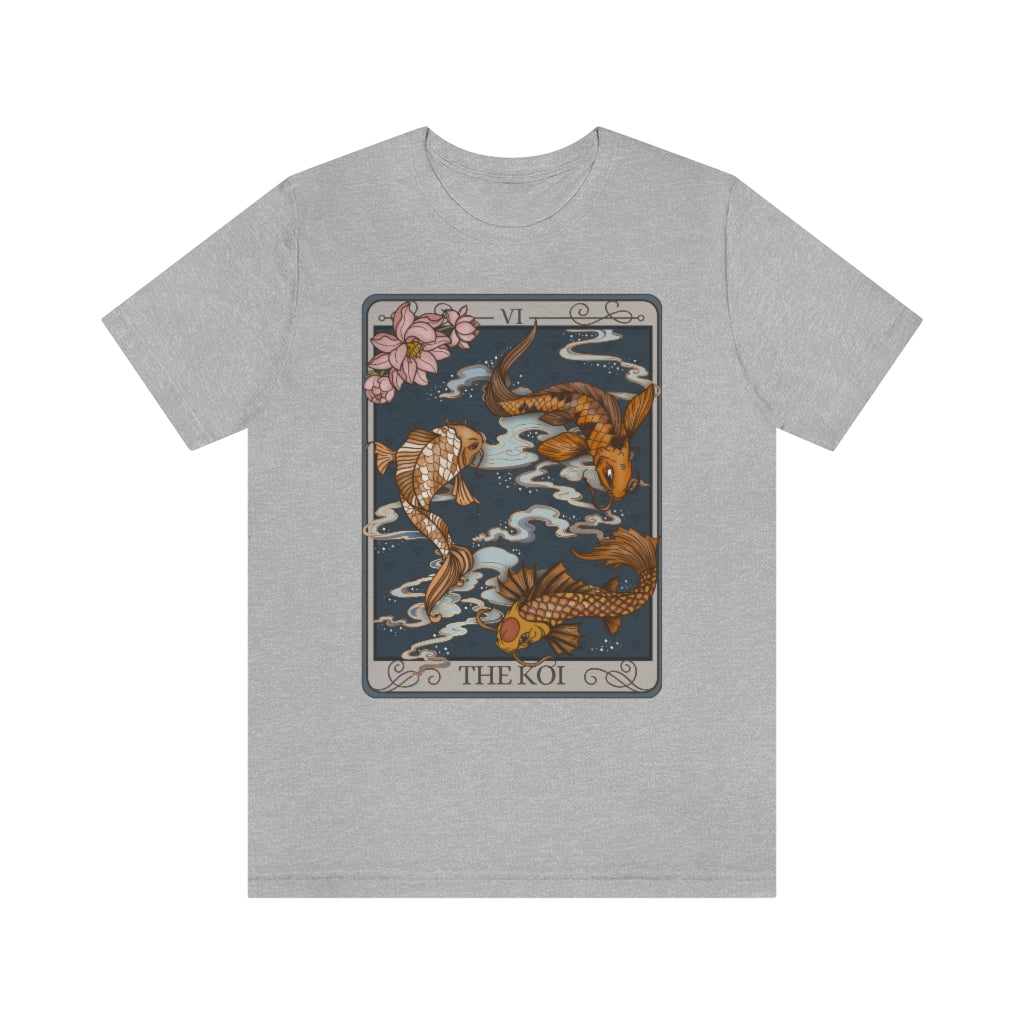 Koi Fish Tarot Card Unisex T-Shirt - Esdee