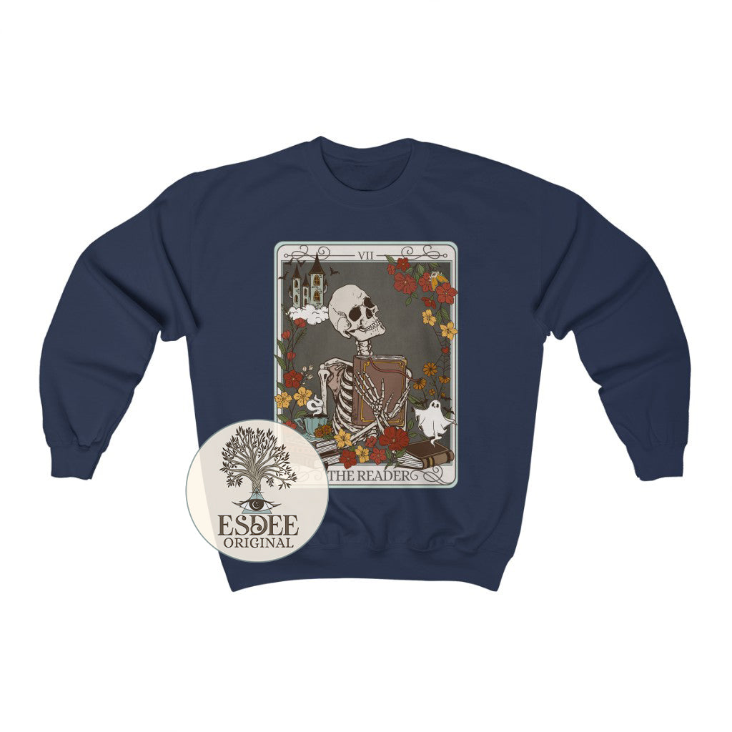 The Reader Tarot Card Crewneck Gildan Sweatshirt