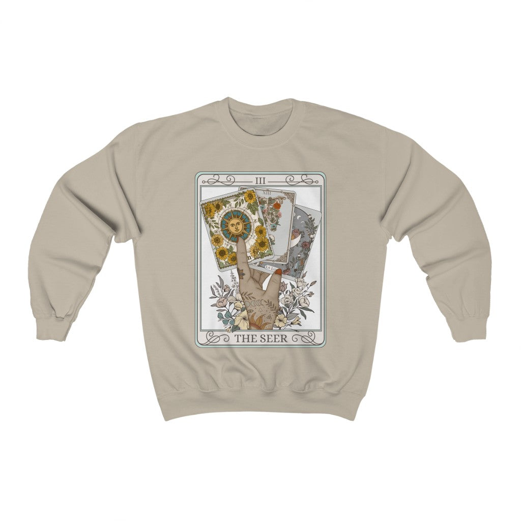 The Seer Tarot Card Crewneck Sweatshirt Esdee