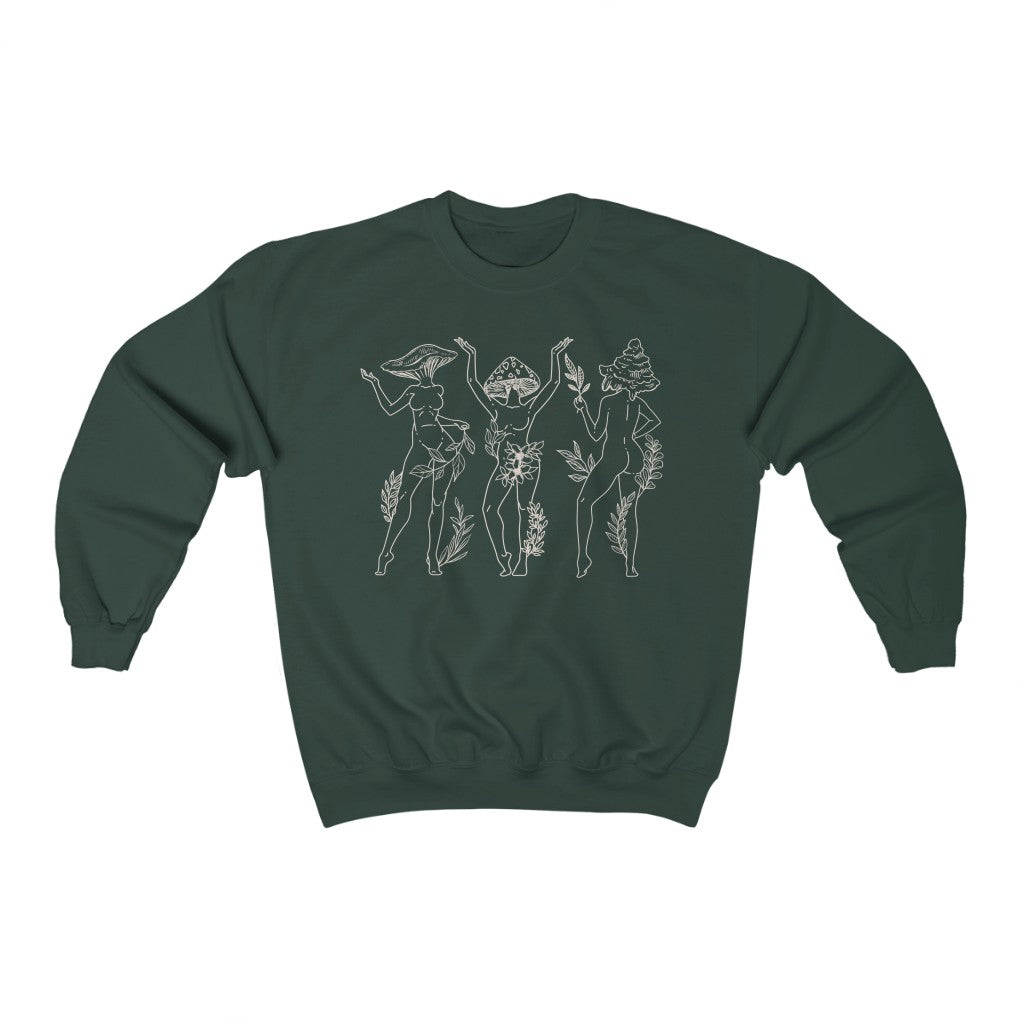 Mushroom Ladies Line Crewneck Sweatshirt - Esdee