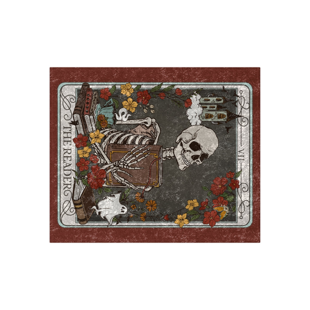 The Reader Tarot Card Crushed Velvet Blanket - Esdee