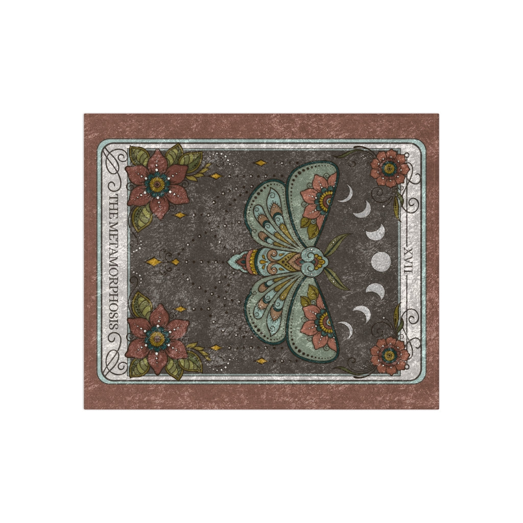 The Metamorphosis Tarot Card Crushed Velvet Blanket