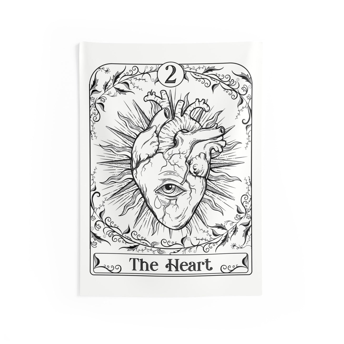 Heart Ad Meliora Tarot Custom Wall Tapestry - Esdee