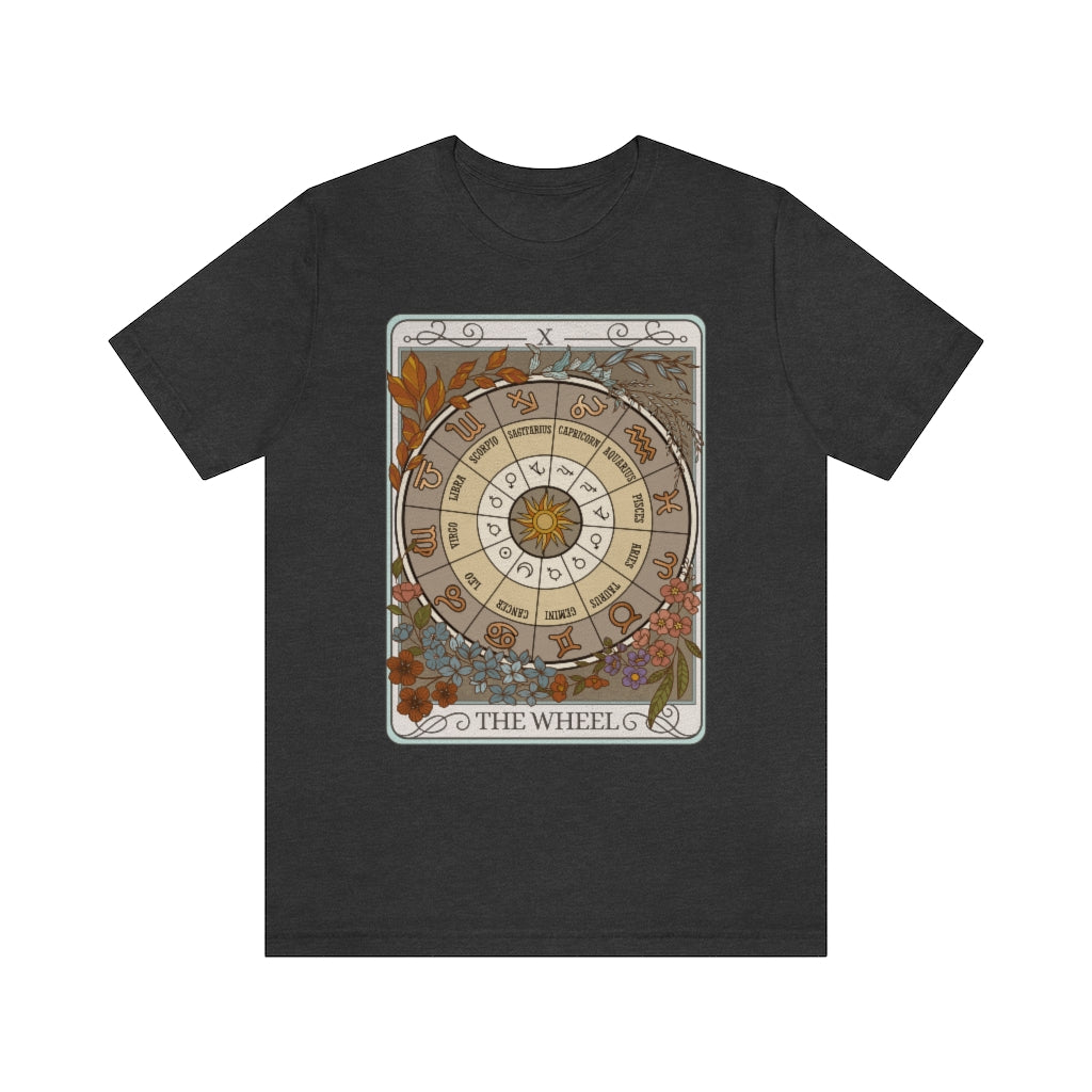 The Wheel Tarot Card Unisex T-Shirt -Esdee
