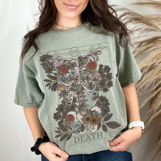 Death Tarot Card Unisex Comfort Colors TShirt - Esdee