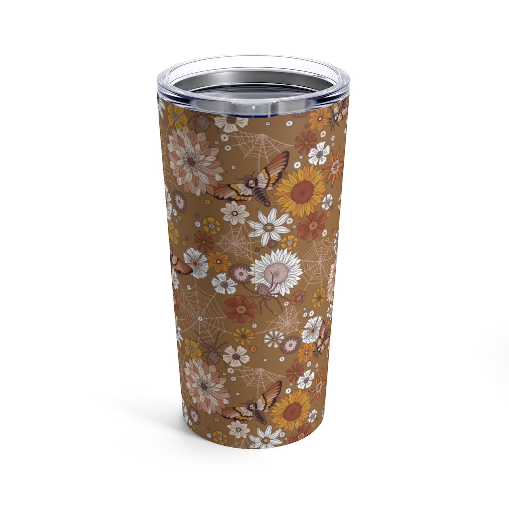 Retro Floral Moth Insulated 20oz Tumbler Esdee