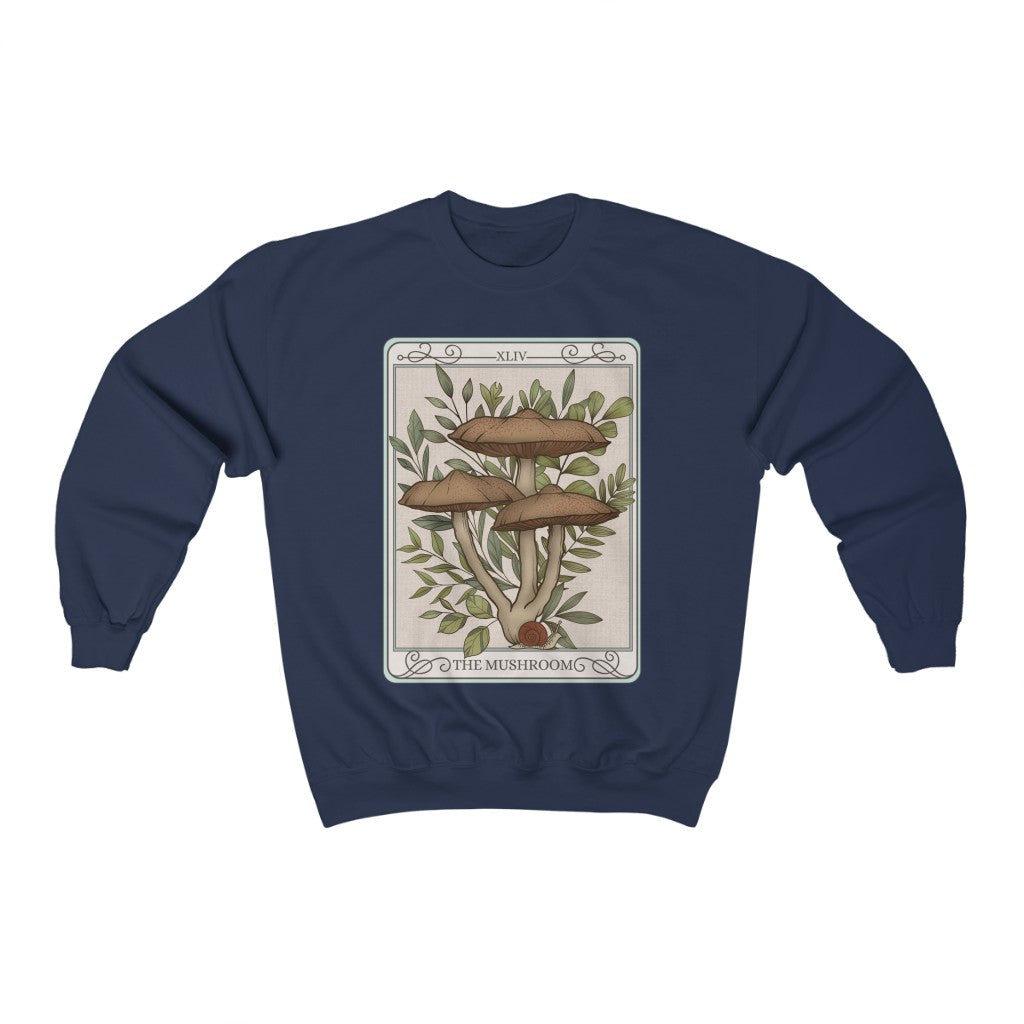 The Mushroom Tarot Card Crewneck Sweatshirt Esdee