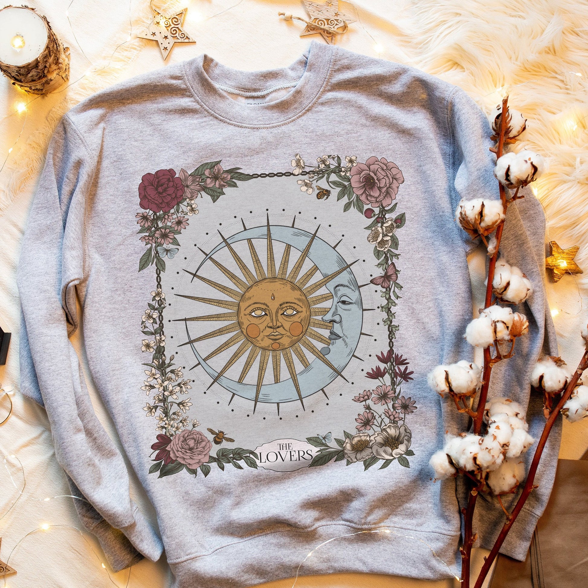 The Lovers Tarot Card Crewneck Sweatshirt Esdee