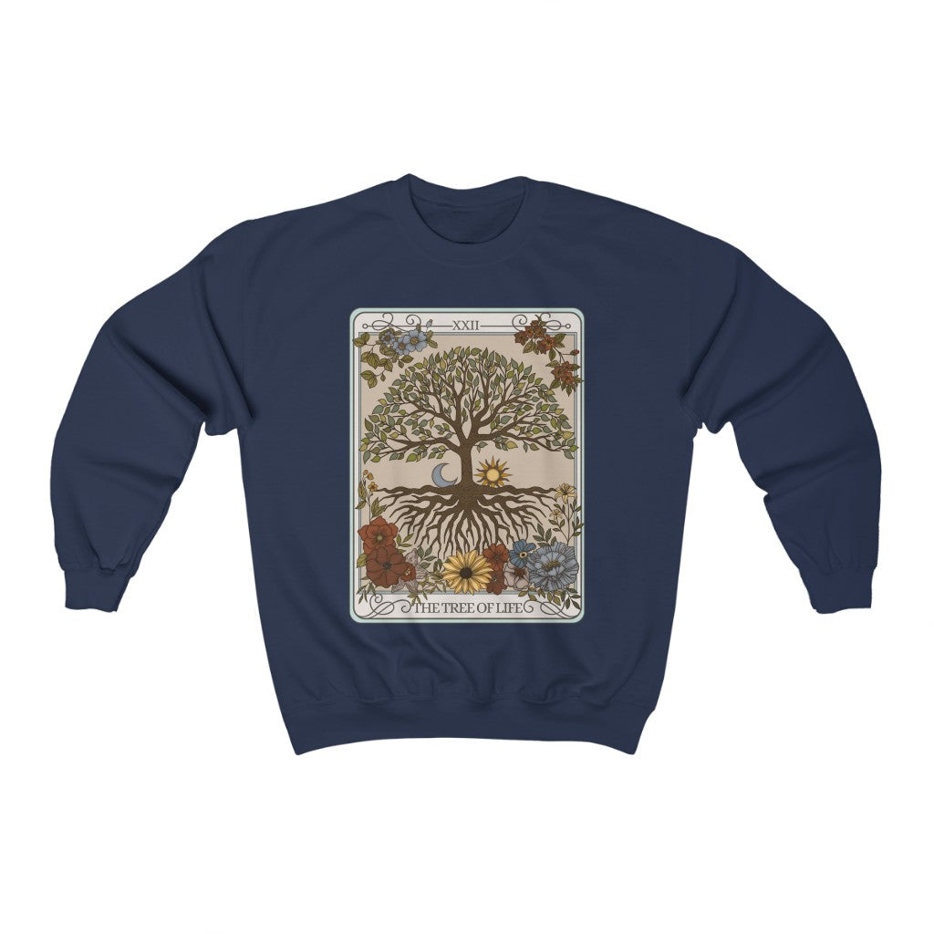 The Tree of Life Tarot Card Crewneck Sweatshirt Esdee
