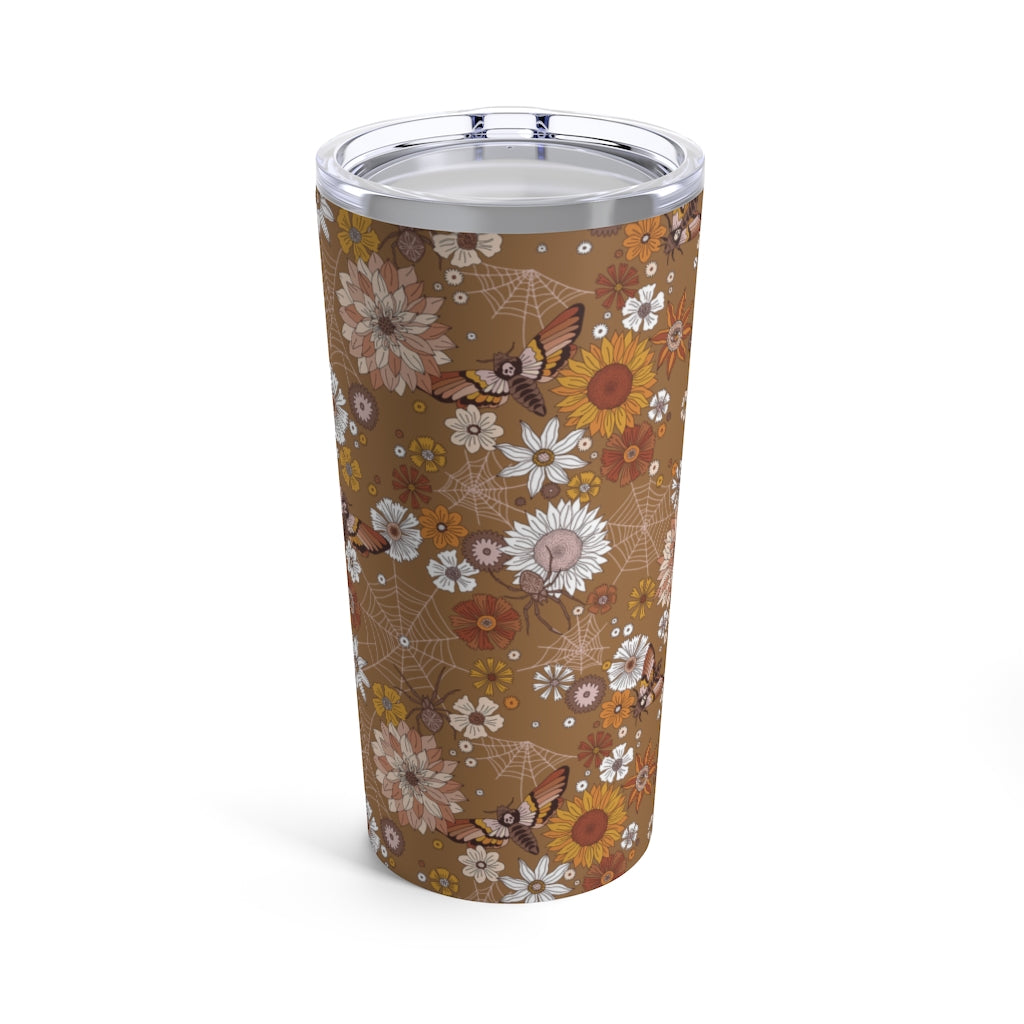 Retro Floral Moth Insulated 20oz Tumbler Esdee