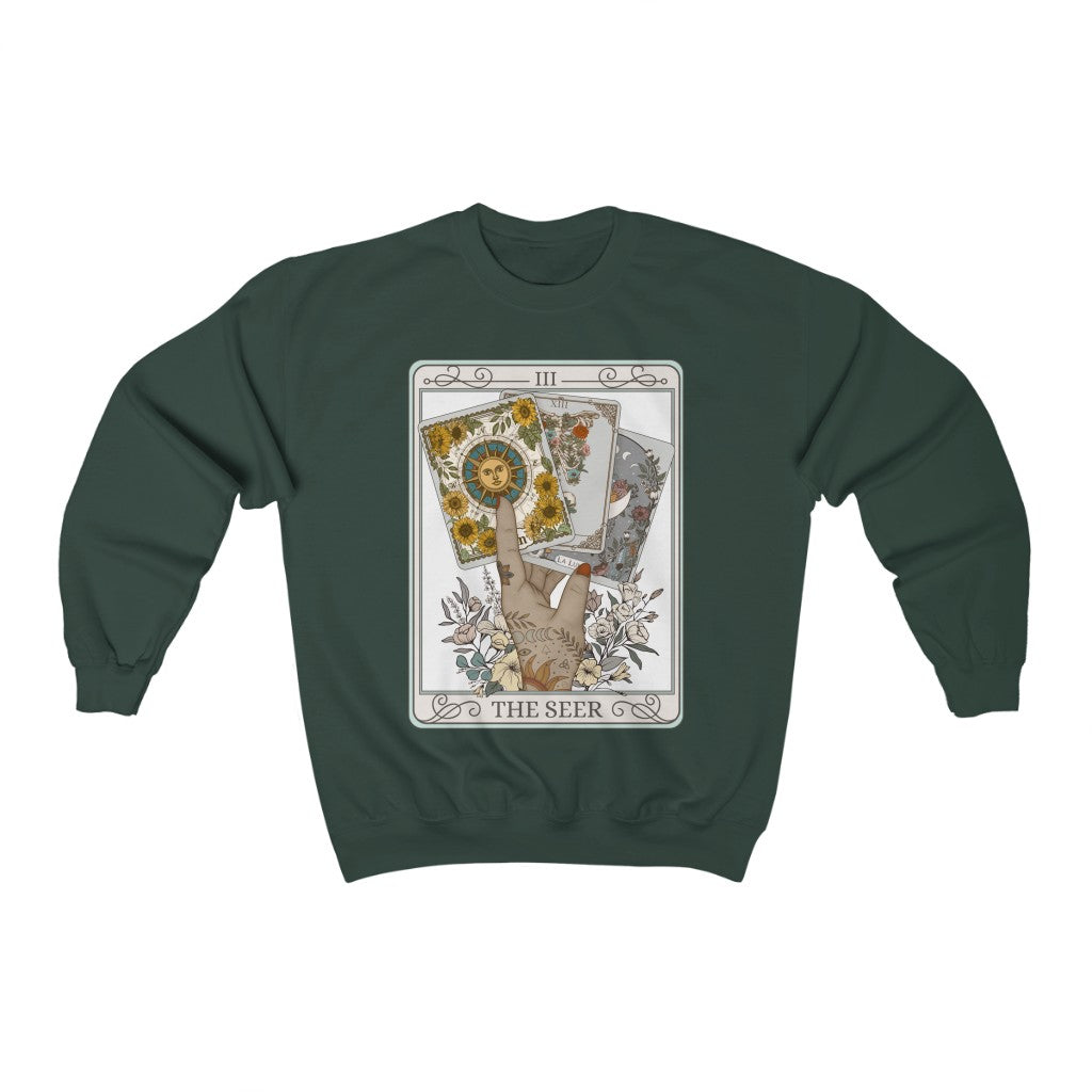 The Seer Tarot Card Crewneck Sweatshirt Esdee