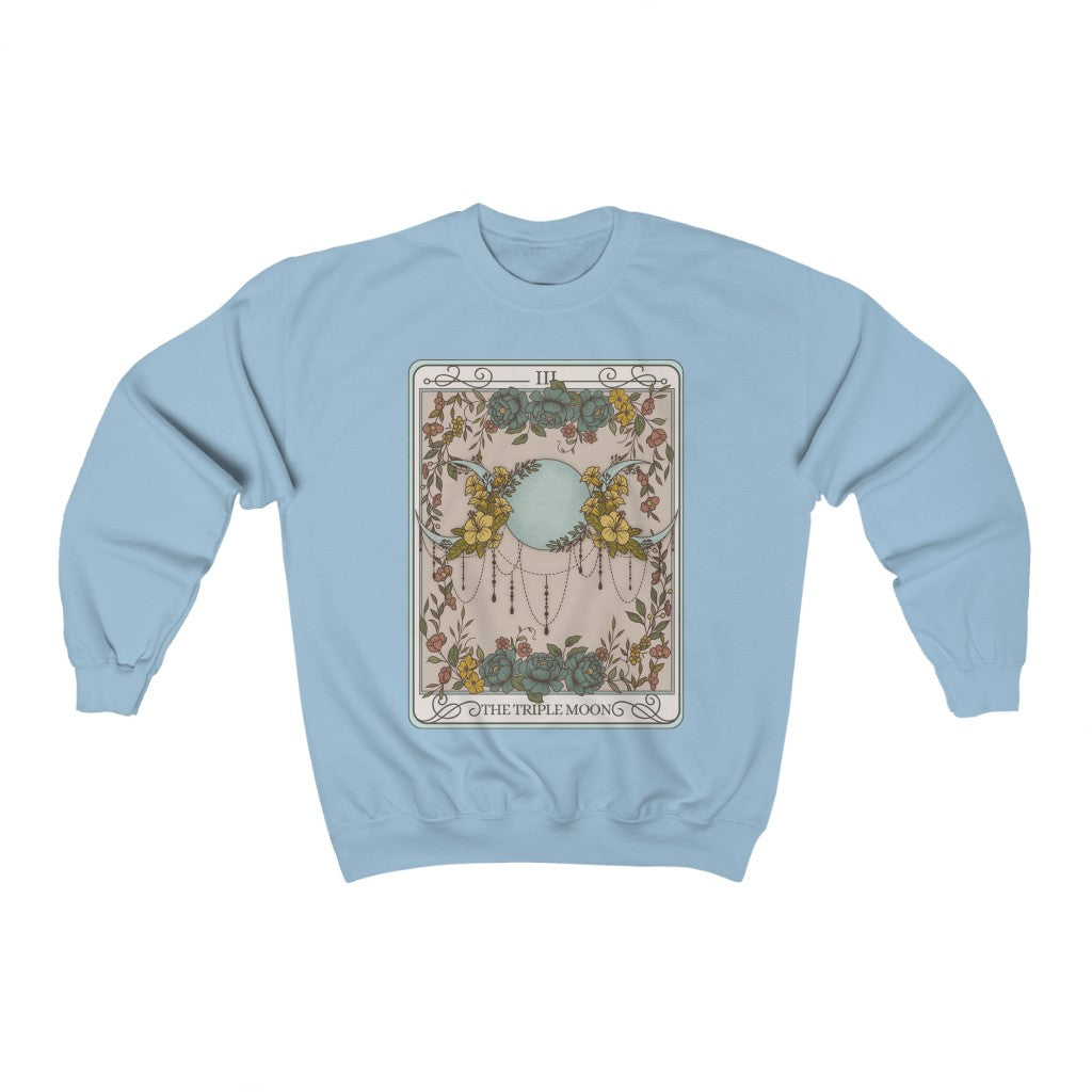 The Triple Moon Tarot Card Crewneck Sweatshirt Esdee