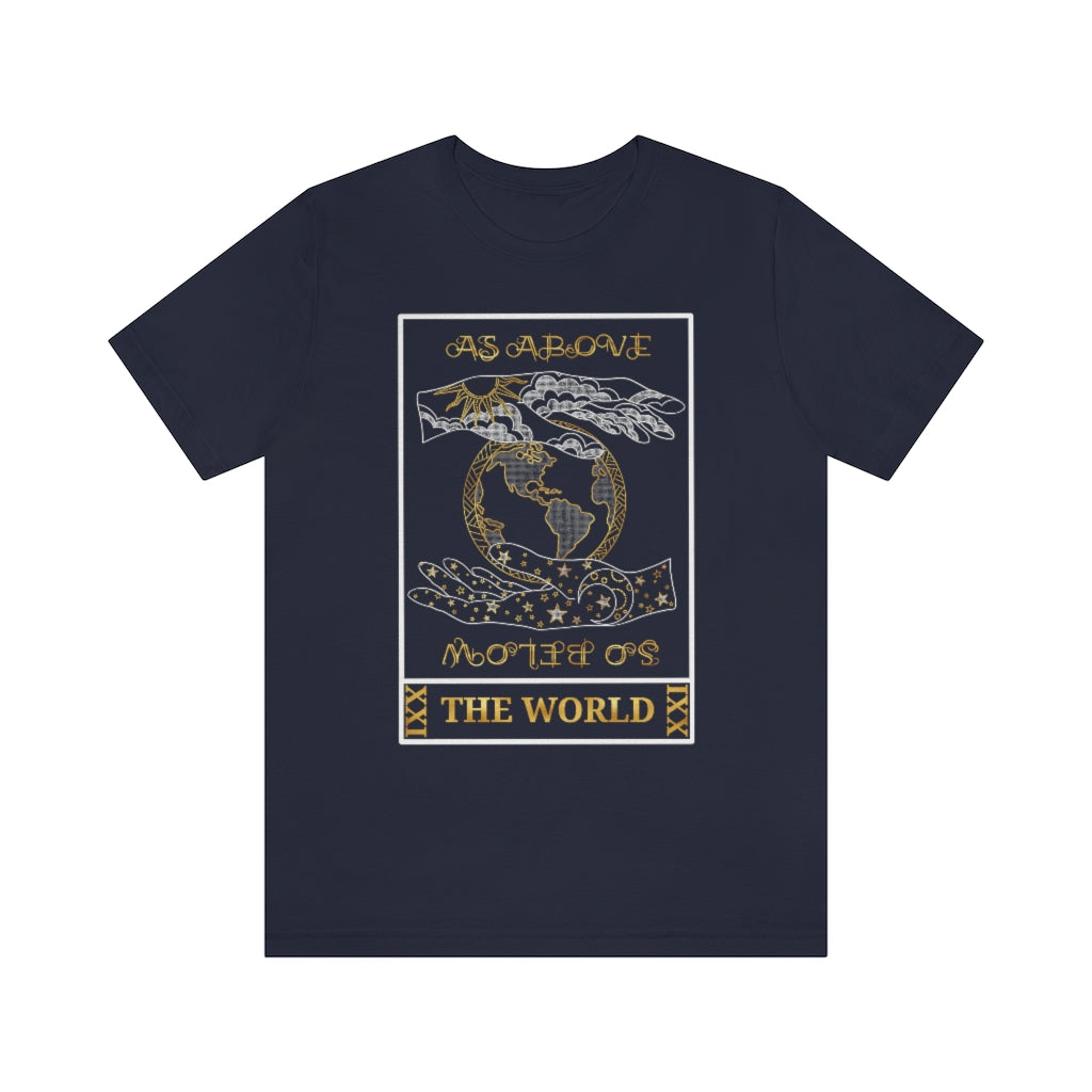 The World Tarot Card Unisex T-Shirt - Esdee