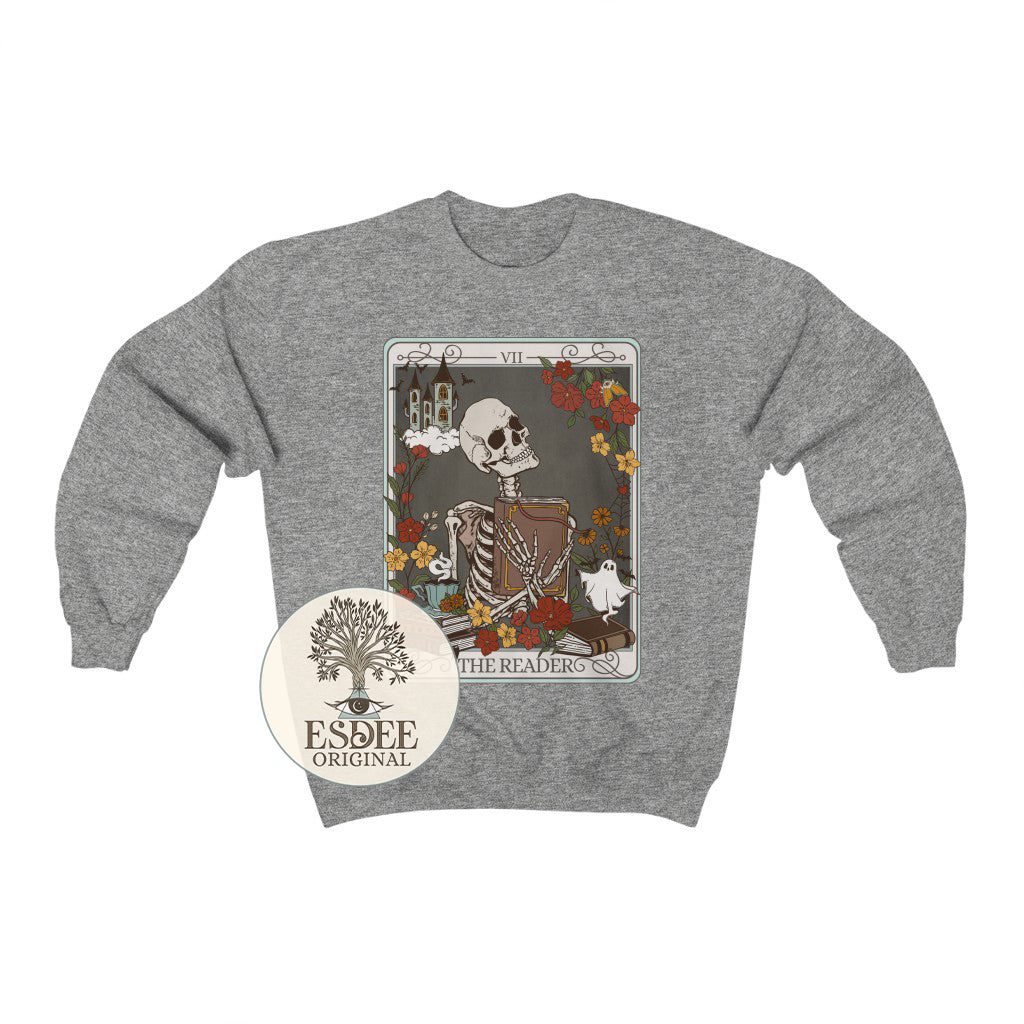 The Reader Tarot Card Crewneck Gildan Sweatshirt