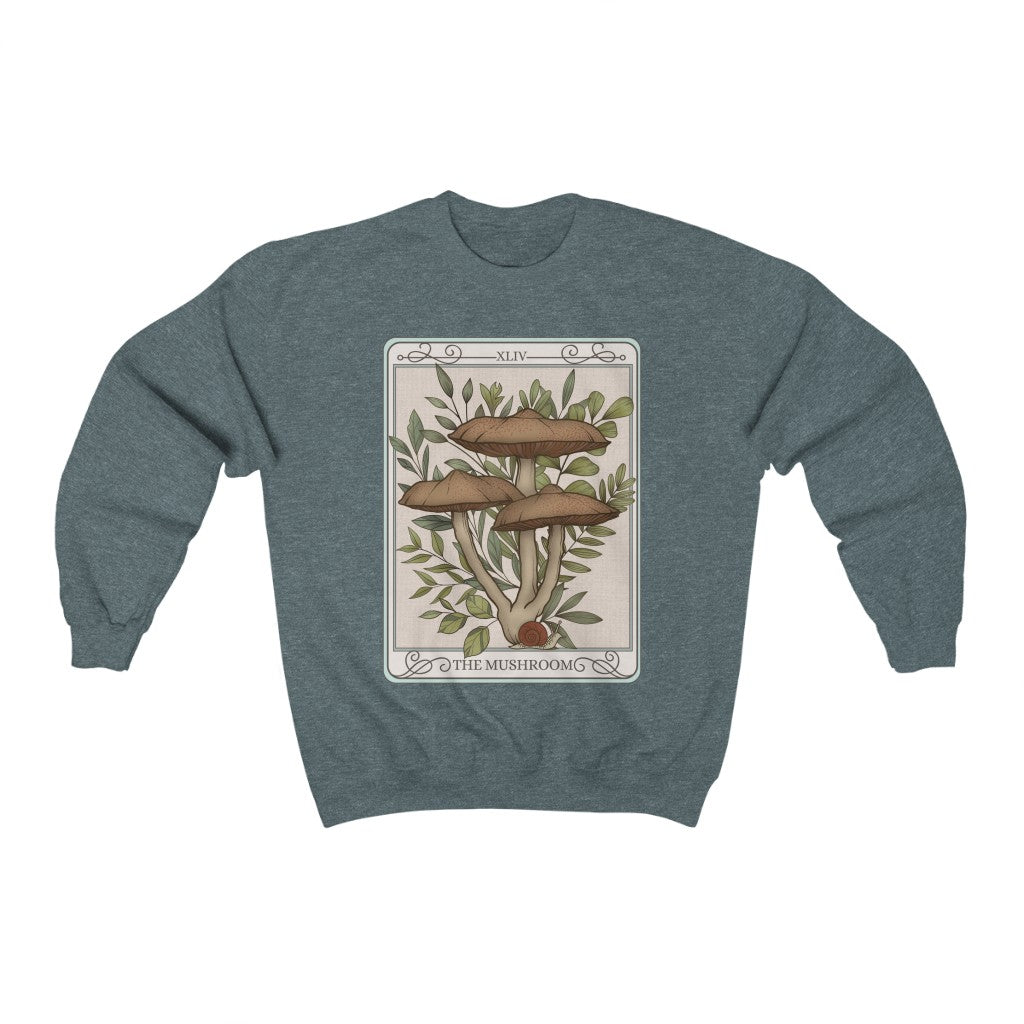 The Mushroom Tarot Card Crewneck Sweatshirt Esdee